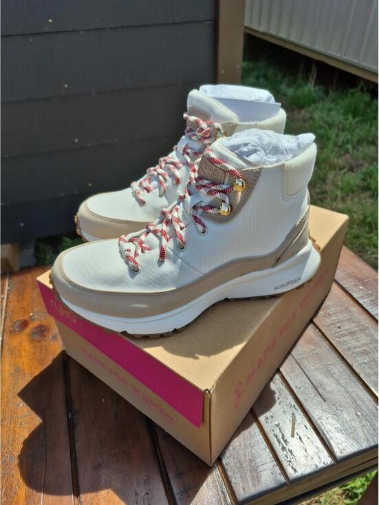 Ryka Shoes - Ryka Hiking Water Repellent Jackpot Lace Up Boots New 6 Wide Tan New $120 MSRP